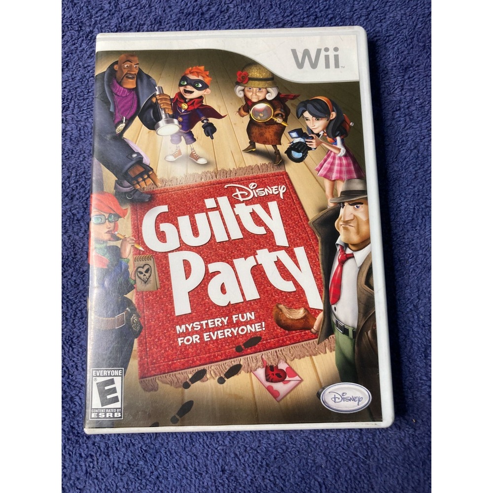 Disney Guilty Party Nintendo Wii 2010 Disc and Case Tested